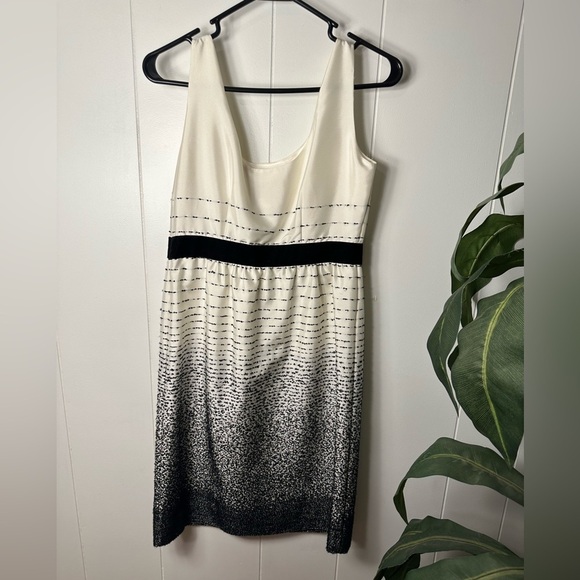 Kate Spade Trish Be Dazzled Cream Black Ombré Dress Size 6 - Picture 8 of 16
